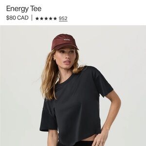 Vuori Energy Tee - Heathered Black